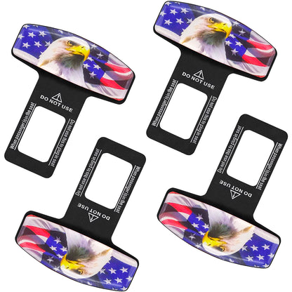 4Pcs Auto Safety Belts Slot Plugs Fitting Eagle Safety Belts Accessory Suitable for All Cars Make Driving More Comfortable and Flexible Christmas Valentines Gifts
