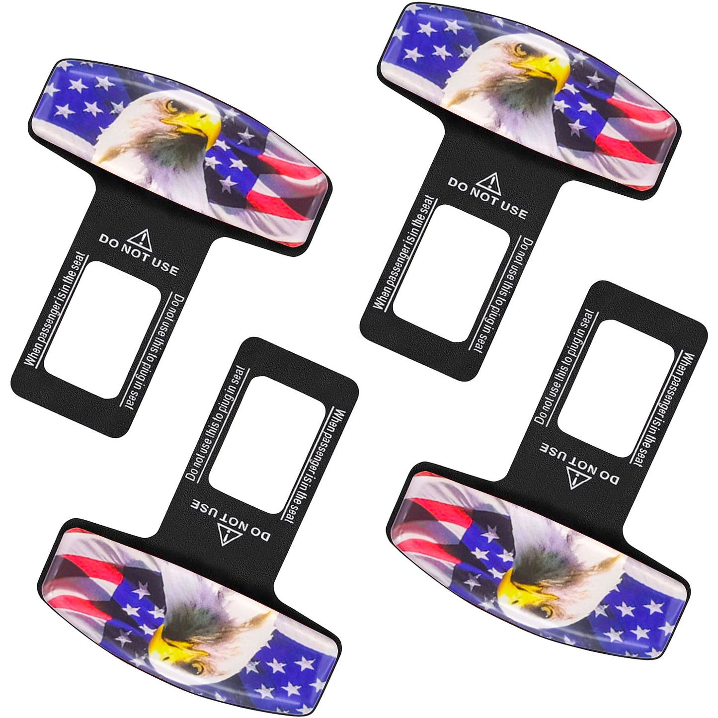 4Pcs Auto Safety Belts Slot Plugs Fitting Eagle Safety Belts Accessory Suitable for All Cars Make Driving More Comfortable and Flexible Christmas Valentines Gifts