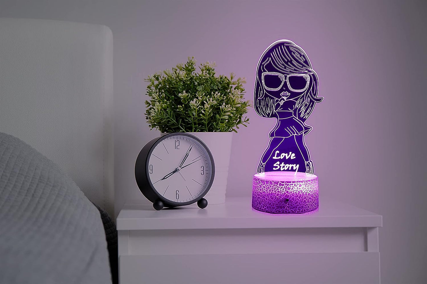 Taylor Swift Toys. Table Lamp for Music Party Supplies.Night Light with 16 Colors Change and Timing