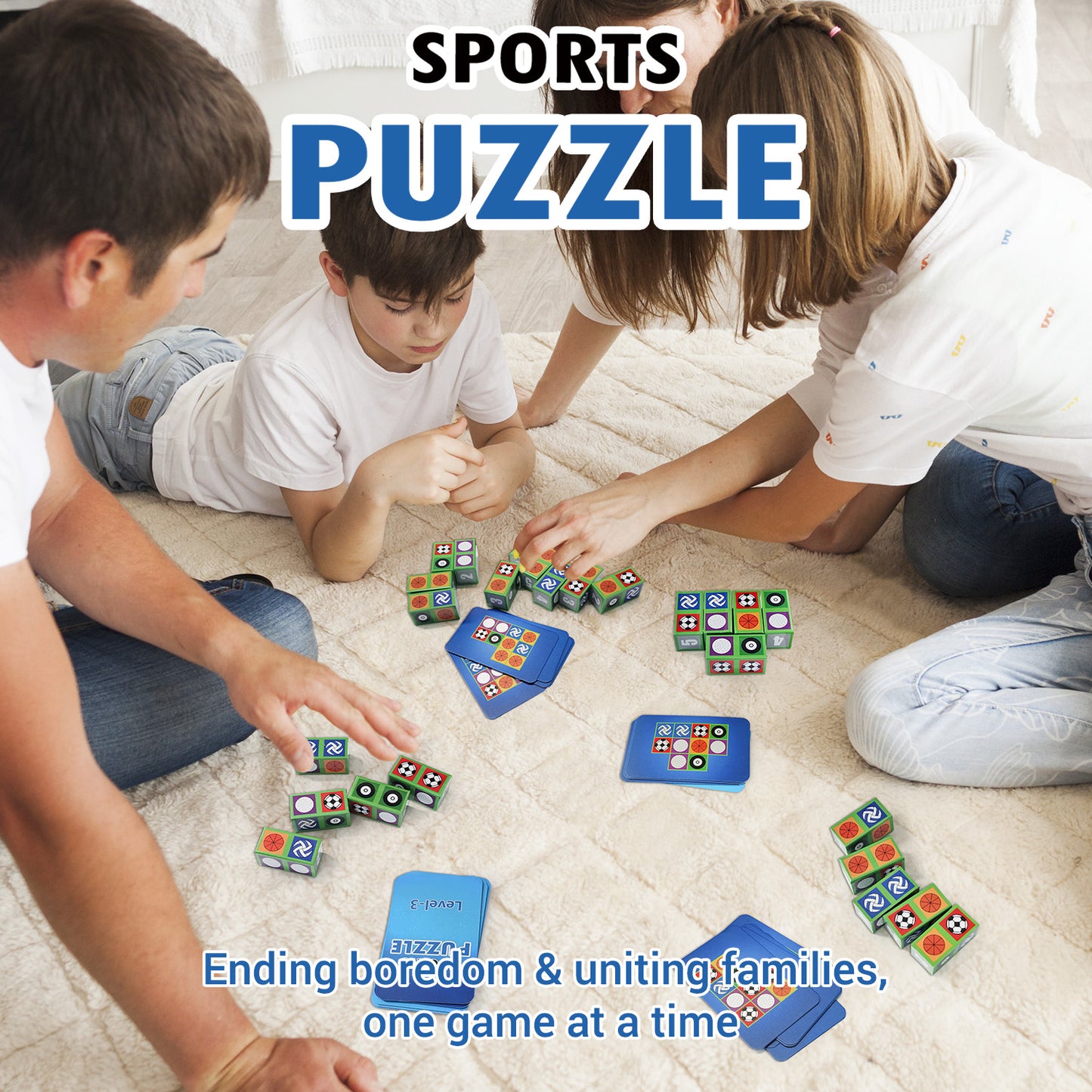 Match Board Game, Sports Block Puzzle Games Visual Recognition Matching Board Game, Fast Paced Balls Puzzle Game, Problem Solving Skills Developing Board Game Gifts for Adults and Family