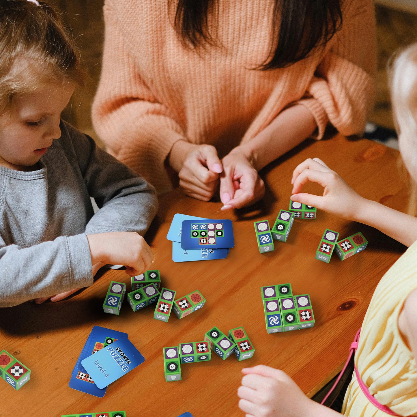 Match Board Game, Sports Block Puzzle Games Visual Recognition Matching Board Game, Fast Paced Balls Puzzle Game, Problem Solving Skills Developing Board Game Gifts for Adults and Family