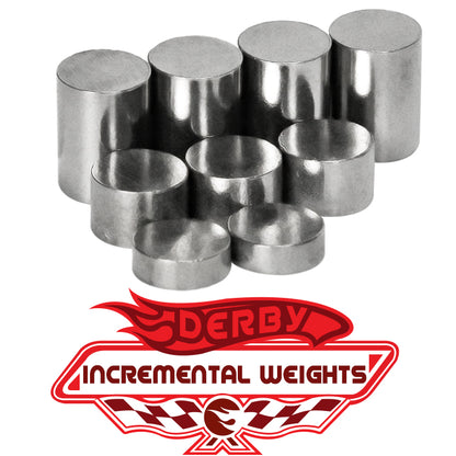3 Oz Tungsten Weights 3/8 Inch Incremental Cylinders Car Incremental Weights for fine BSA boy Scouts