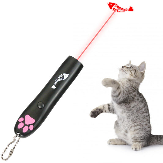 Black LED Cat Catch Interactive Toy (No Battery Include)