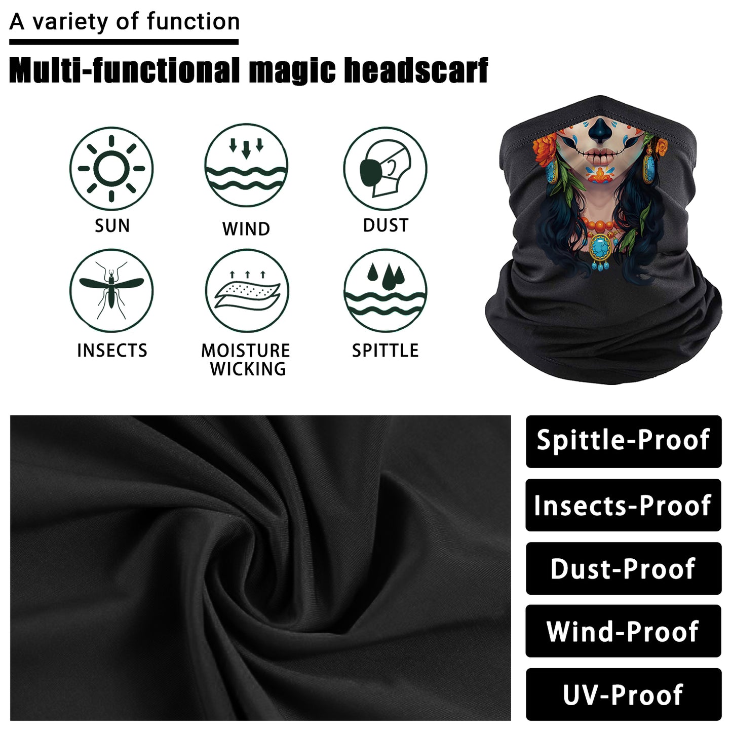 Fashion Beauty‘s Face Printed Magic Scarf