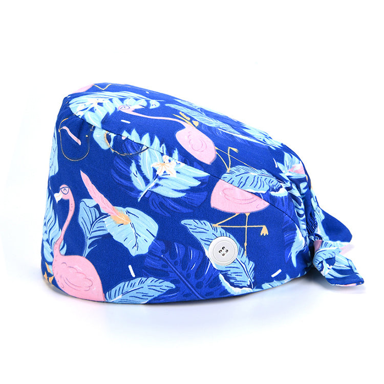 Nursing Nurse Cotton Scrub Hat with Button