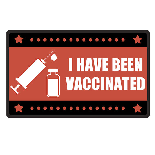 I Have Been Vaccinated Embroidered Patch, Reusable Decorate Accessories Public Health Notification Badge  for Women Men
