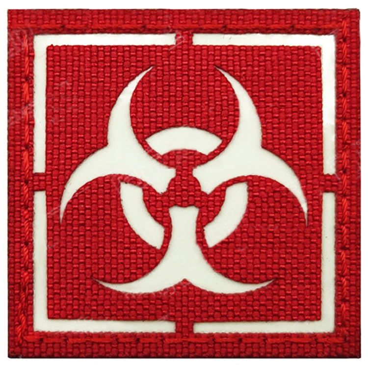 Glow Dark Biohazard Patch Stickers Zombie Outbreak Response Team Resident Evil Military Morale Tactical Patches Badges Appliques with Hook and Loop Fastener Backing