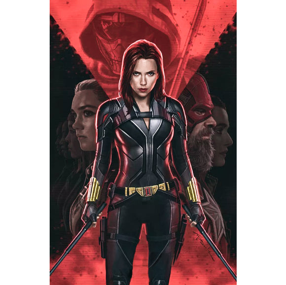 Marvel 5D Diamond Painting Kits for Adults Full Drill Black Widow Pictures Arts Craft for Home Wall Decor