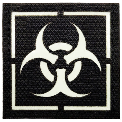 Glow Dark Biohazard Patch Stickers Zombie Outbreak Response Team Resident Evil Military Morale Tactical Patches Badges Appliques with Hook and Loop Fastener Backing