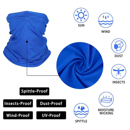 UV Dust Protection Scarf - Royal Blue