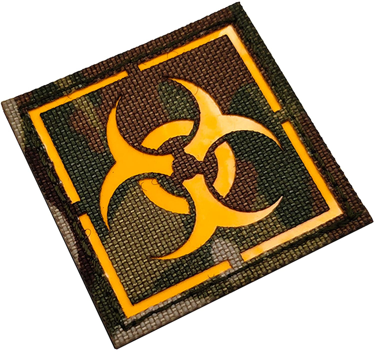 Glow Dark Biohazard Patch Stickers Zombie Outbreak Response Team Resident Evil Military Morale Tactical Patches Badges Appliques with Hook and Loop Fastener Backing