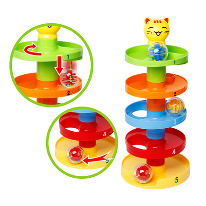 5 Layer Ball Drop and Roll Swirling Tower