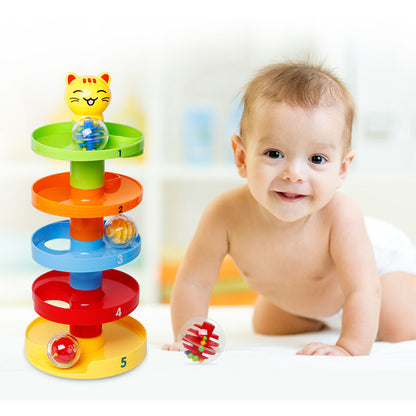 5 Layer Ball Drop and Roll Swirling Tower