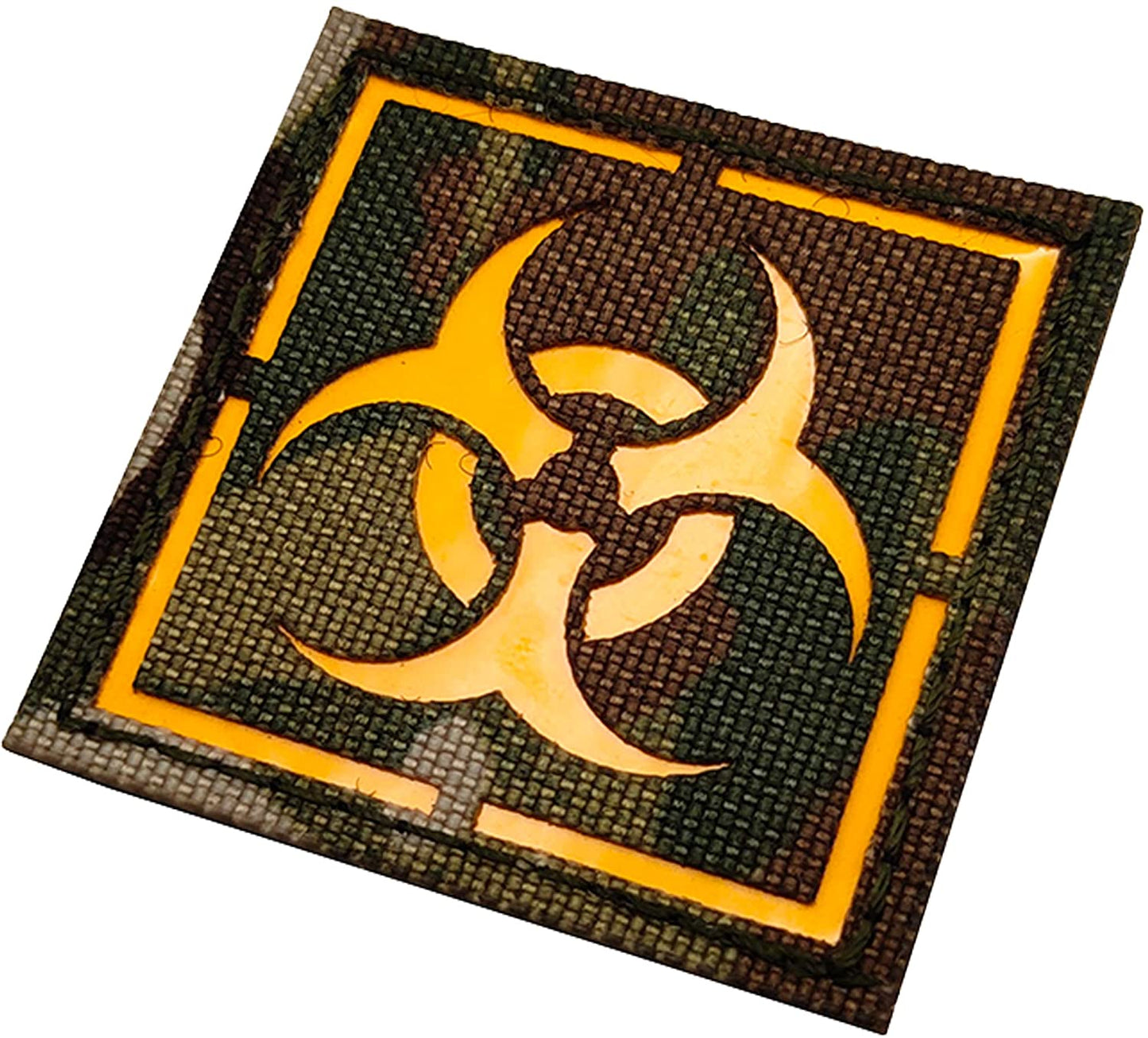 Glow Dark Biohazard Patch Stickers Zombie Outbreak Response Team Resident Evil Military Morale Tactical Patches Badges Appliques with Hook and Loop Fastener Backing