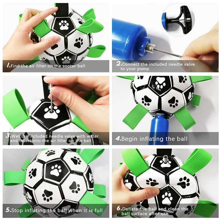 Interactive Tug of War Dog Soccer Ball Toy