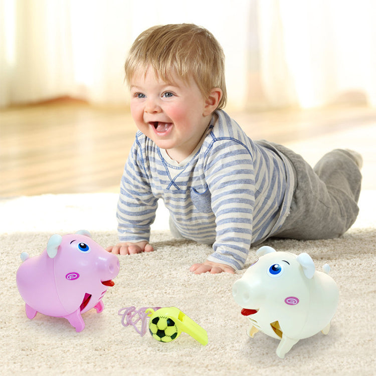 Whistle Sound Electric Running Pig Pet Toy