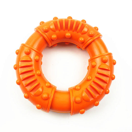 Natural Rubber Puppy Teether Ring Toys for Small/Medium Puppies