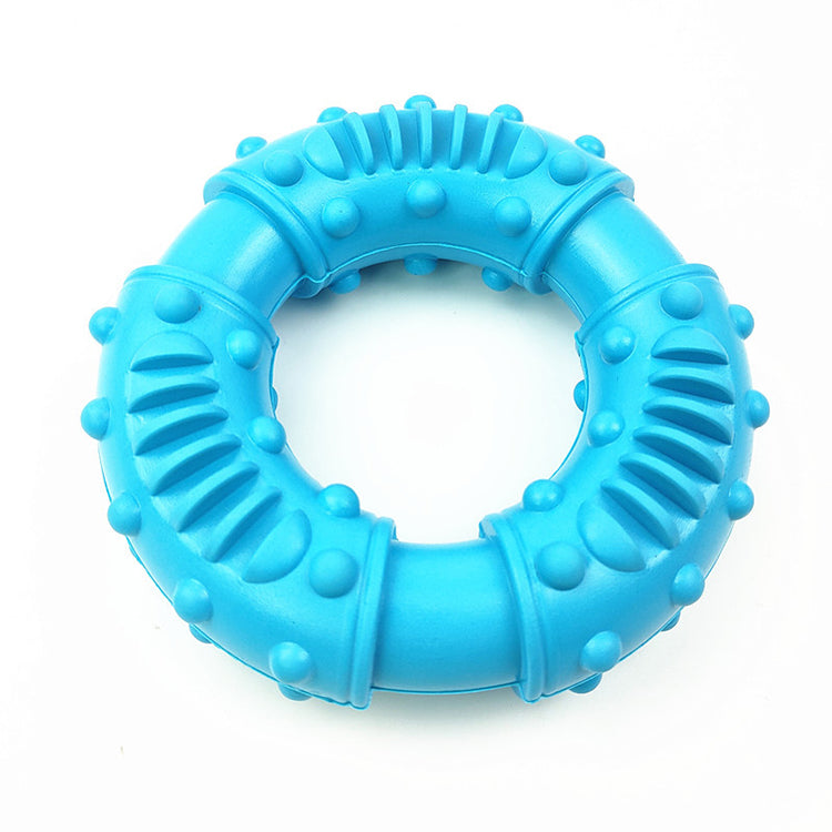 Natural Rubber Puppy Teether Ring Toys for Small/Medium Puppies